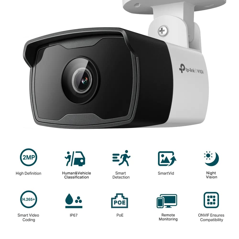 Camara Tp-link VIGI C320I 2MP Bullet IP67 2.8mm
