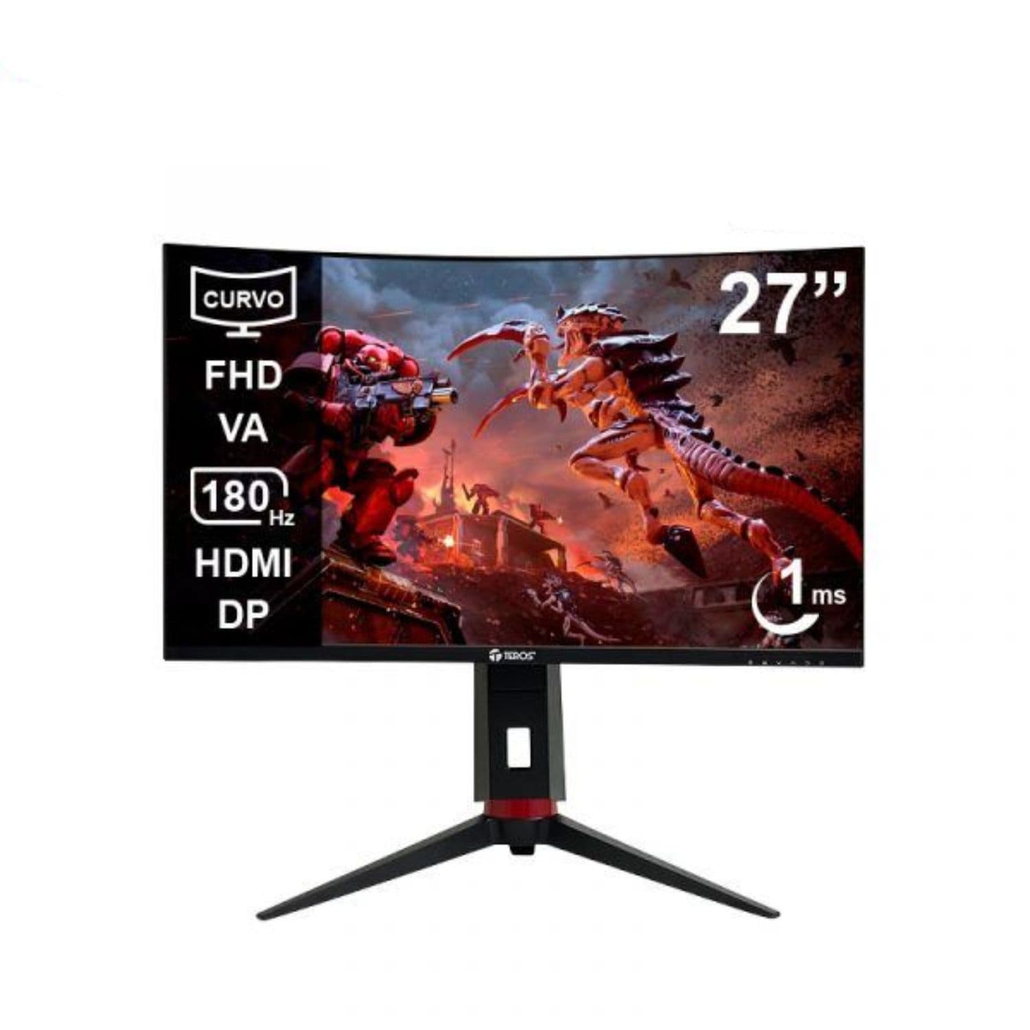 MONITOR TEROS 27 FHD VA 180HZ 1MS CURVO