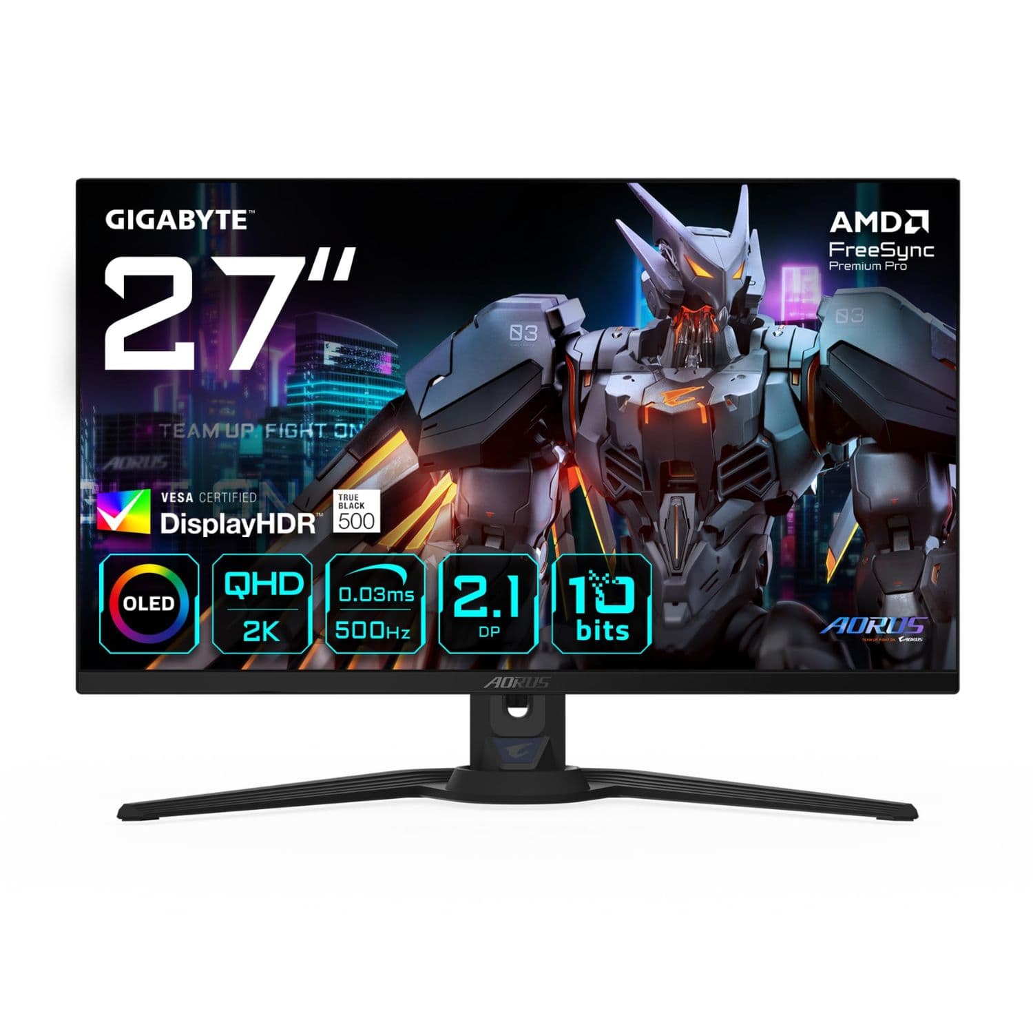 MONITOR GAMING AORUS FO27Q5P 27 QD-OLED QHD 500HZ