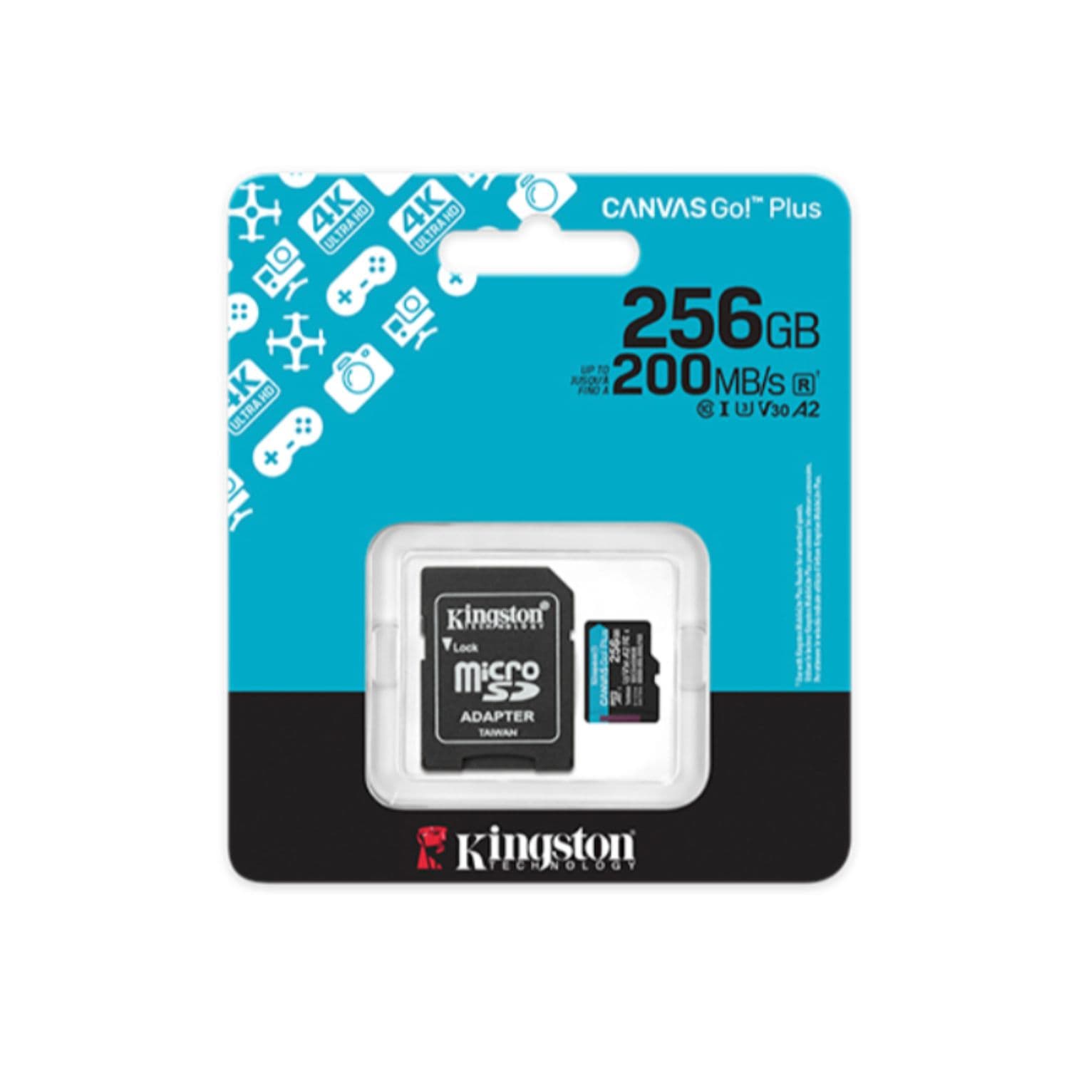 TARJETA MICROSD 256GB KINGSTON CANVAS GO PLUS G4