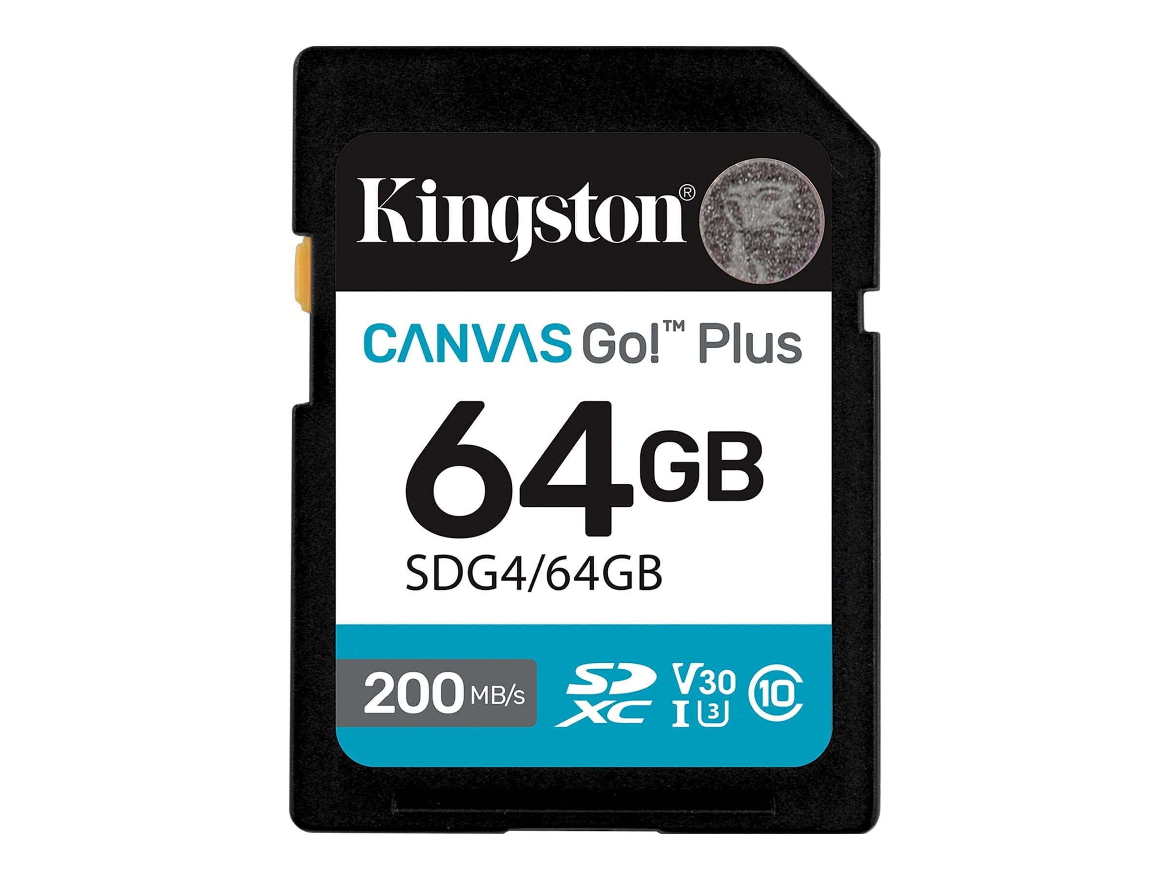 TARJETA SD 64GB KINGSTON CANVAS GO PLUS G4