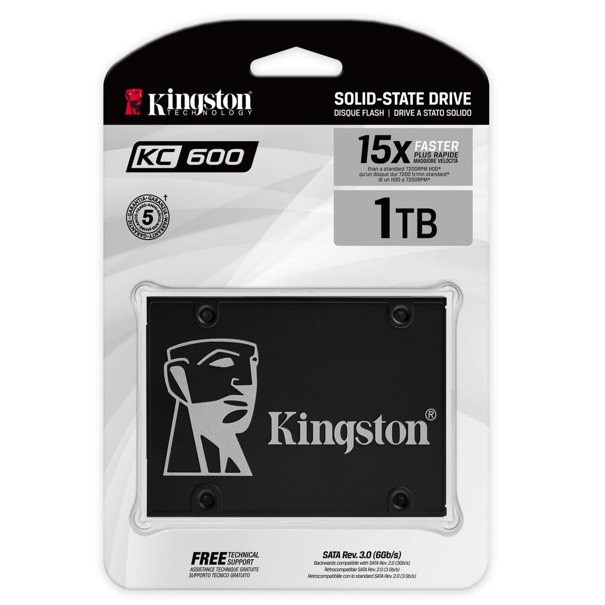 Disco Solido Interno Kingston 1024GB KC600 2.5 SAT3