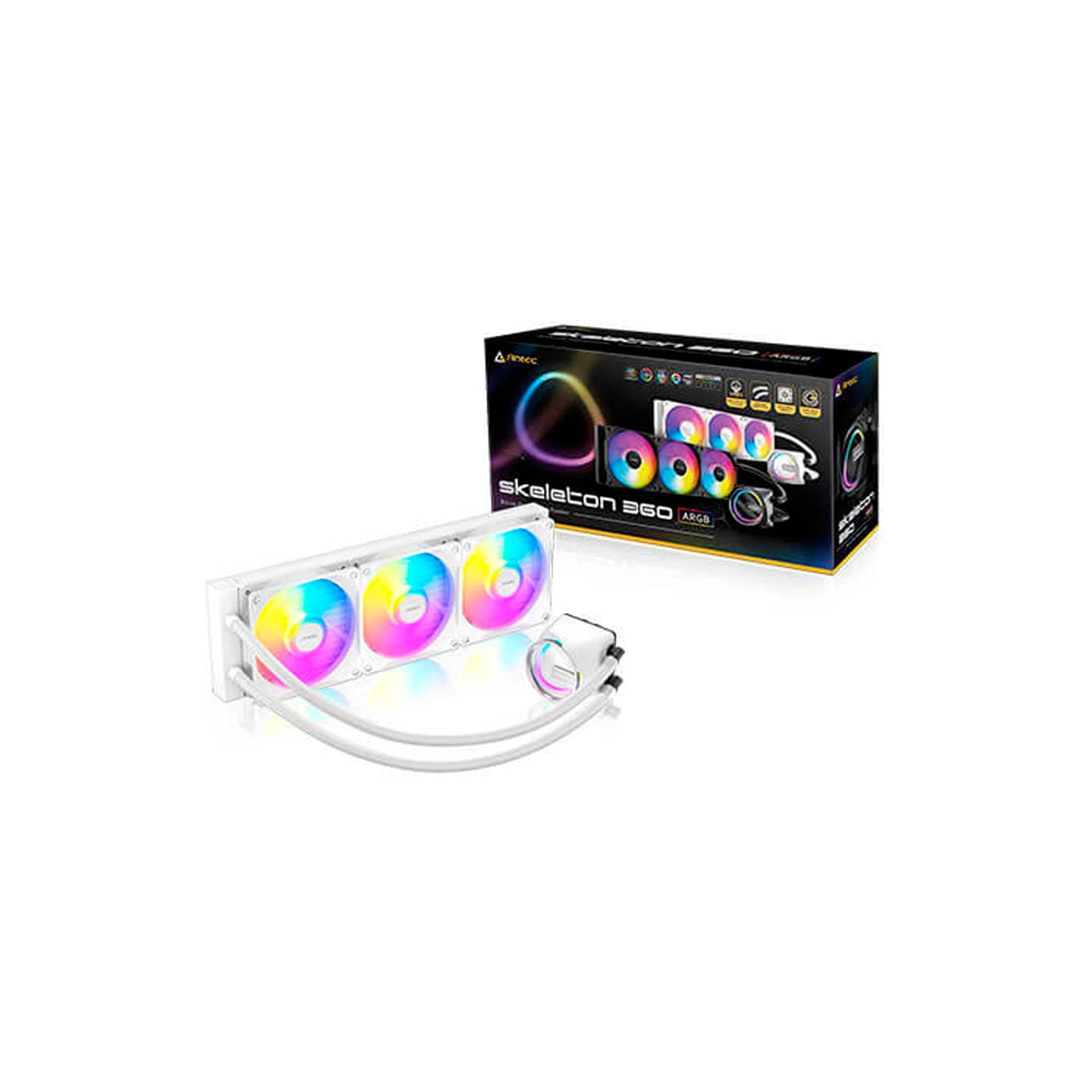 WATERCOOLING ANTEC SKELETON 360 WHITE ARGB