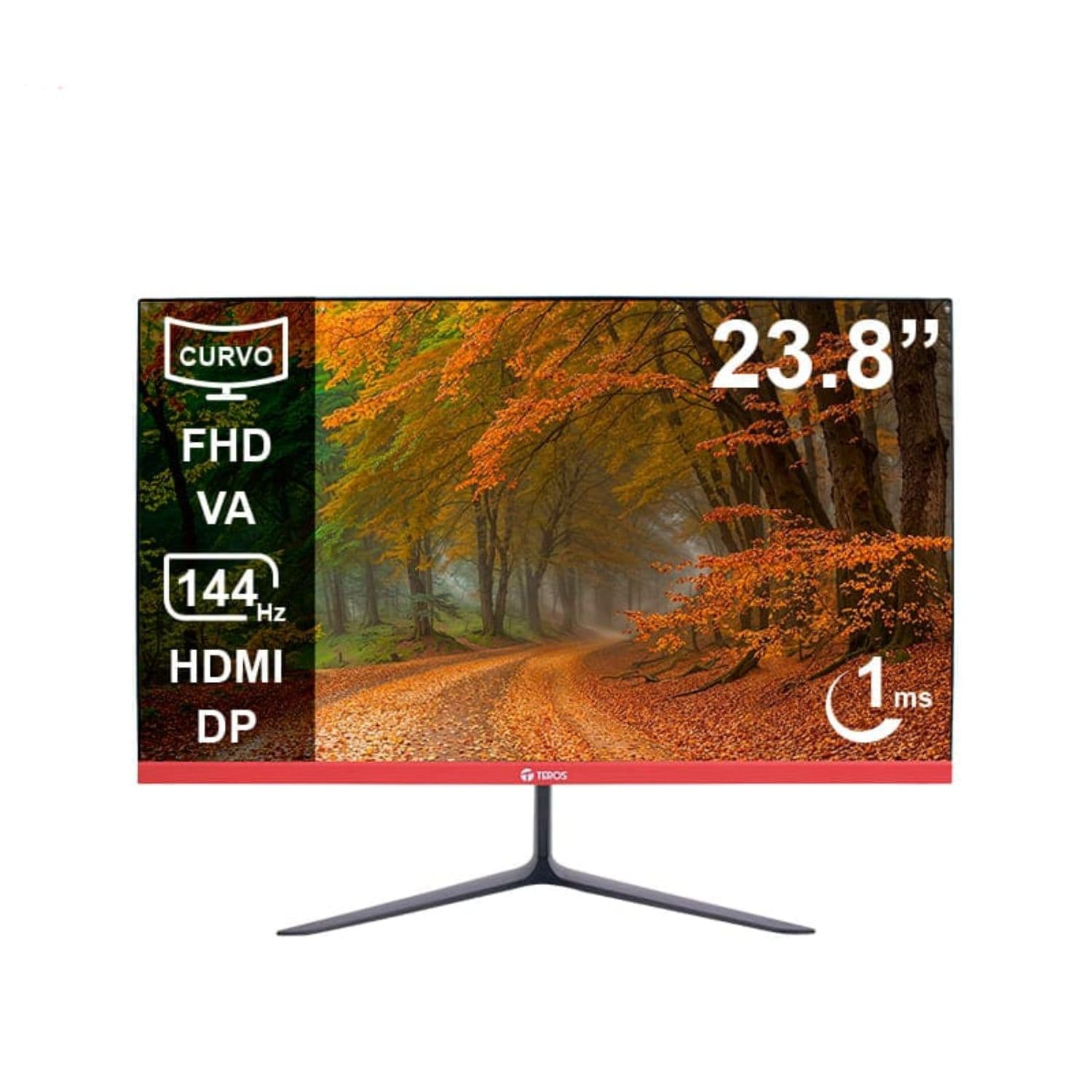 MONITOR TEROS 23.8 FHD VA 144HZ 1MS CURVO