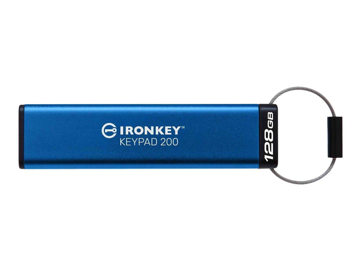 Pendrive Kingston IronKey Keypad 200 128GB USB-A Cifrado AES-256