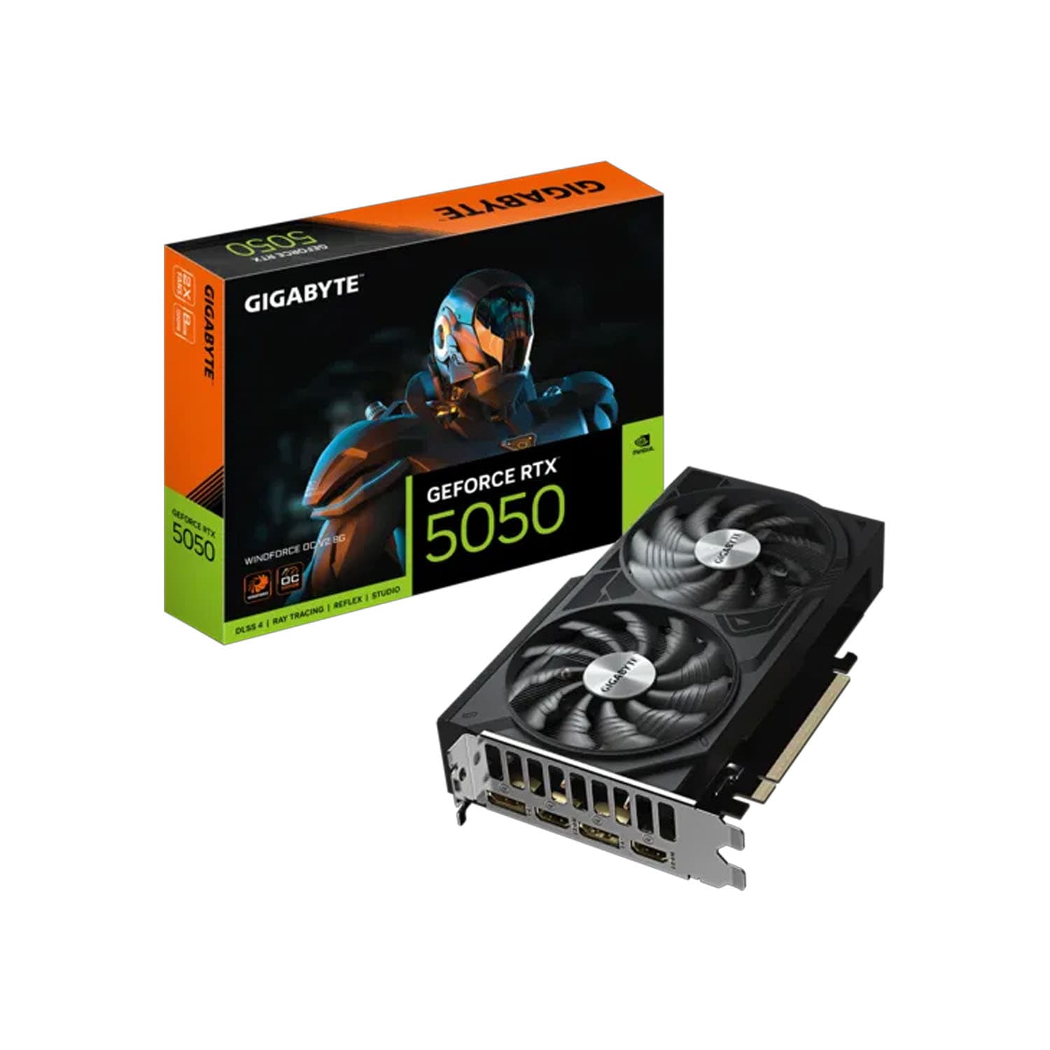 TARJETA DE VIDEO GIGABYTE RTX 5050 WINDFORCE 2 OC V2 8GB