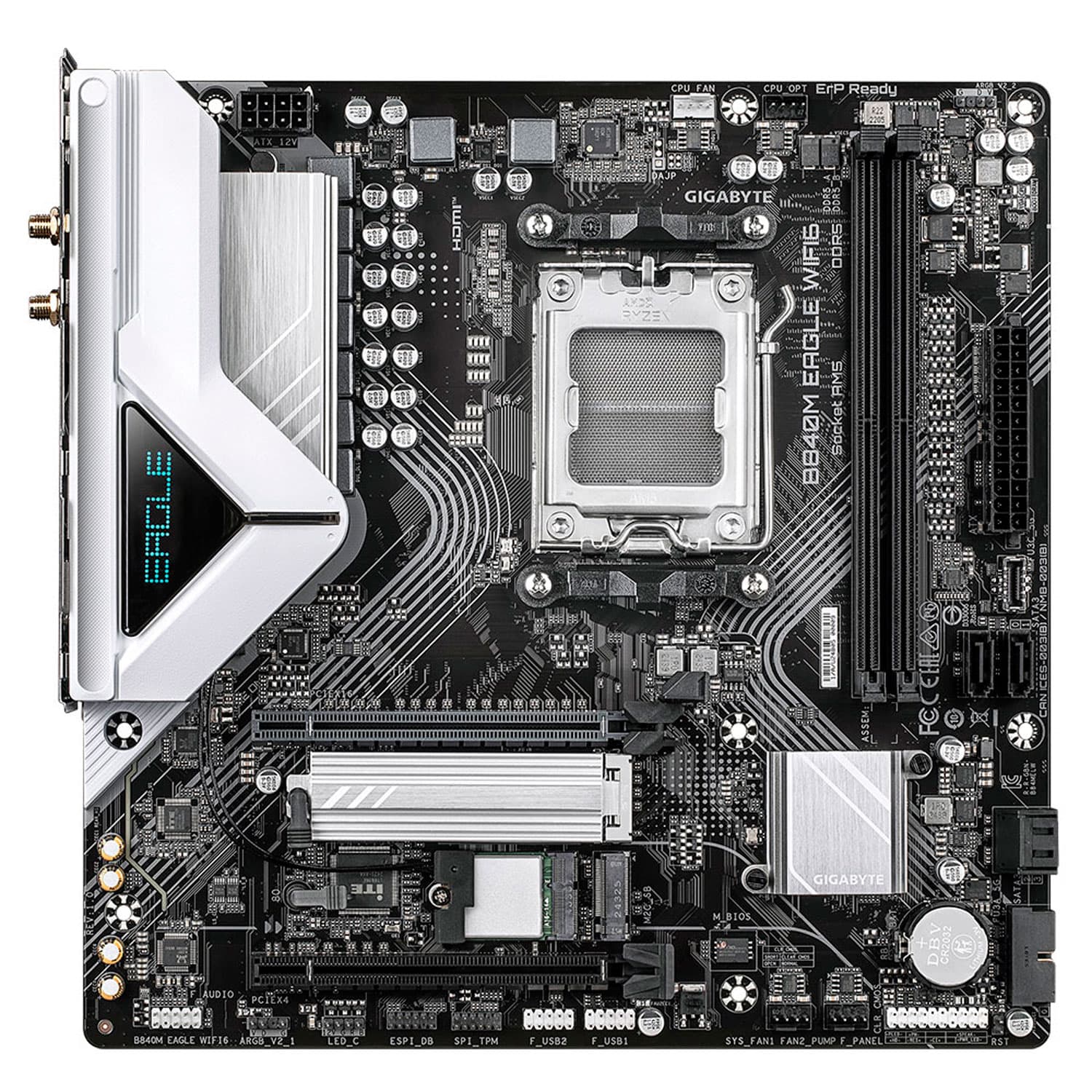 MOTHERBOARD GIGABYTE AMD B840M EAGLE WIFI6 REV 1.2 AM5