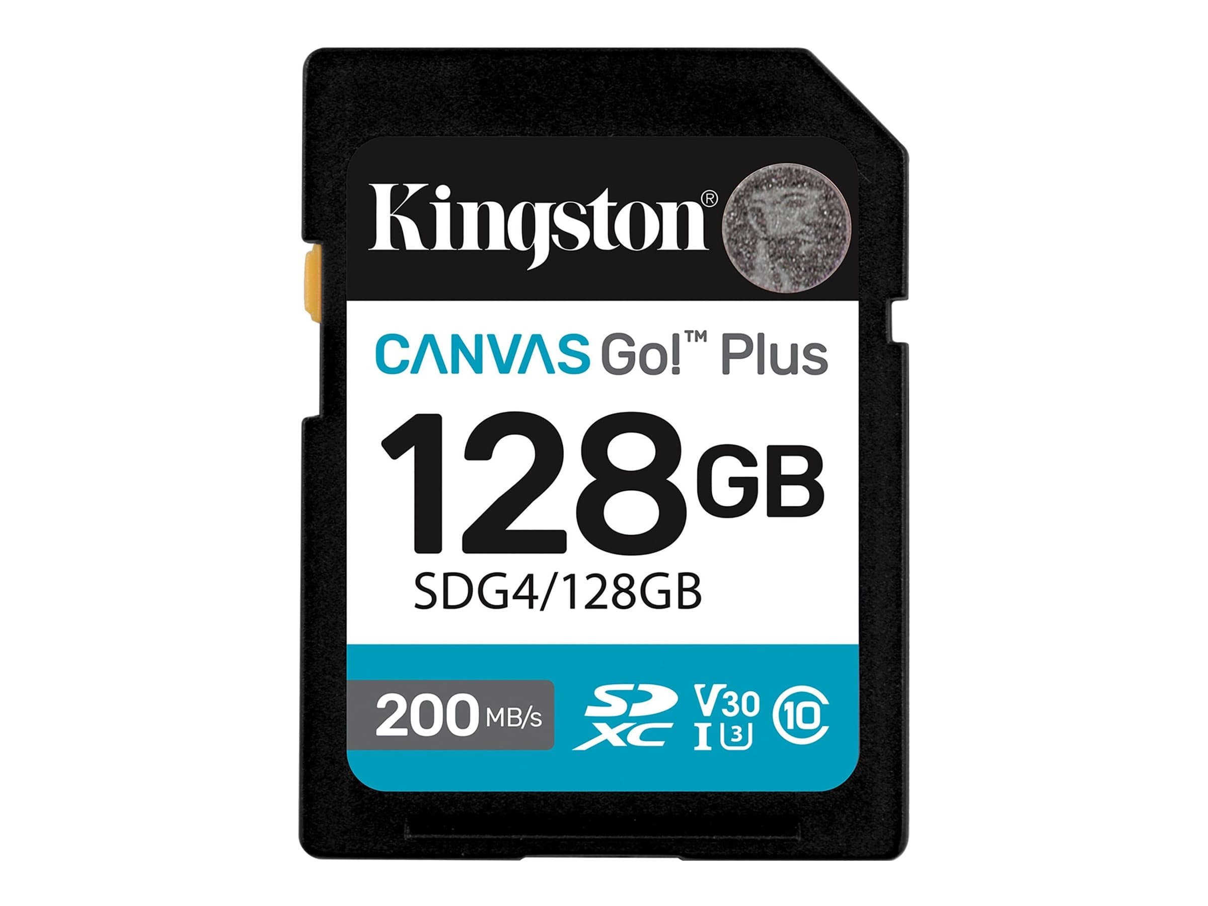 TARJETA SD 128GB KINGSTON CANVAS GO PLUS G4