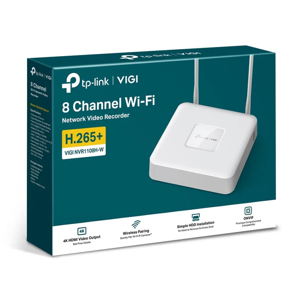 NVR Tp-link VIGI 1108H-W 16pt ONVIF Wifi