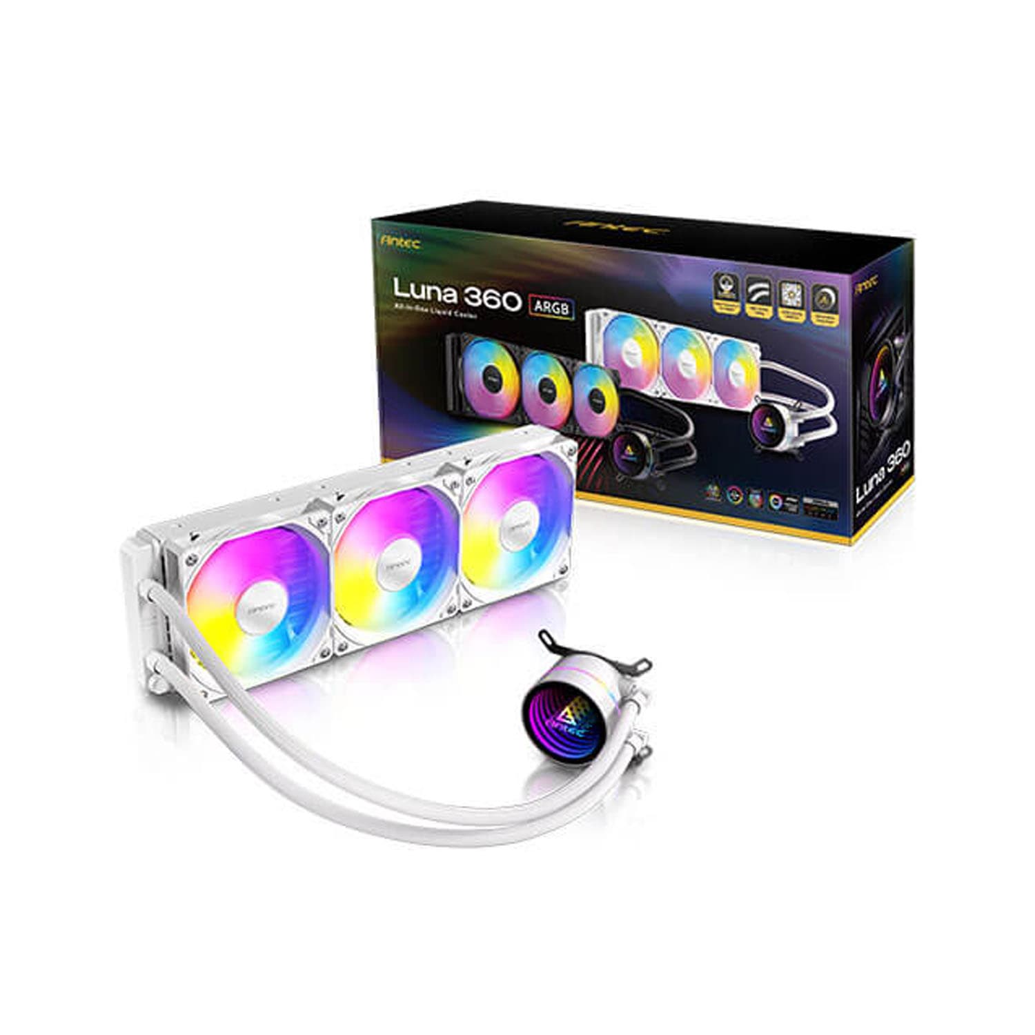WATER COOLING ANTEC LUNA 360 ARGB BLANCO