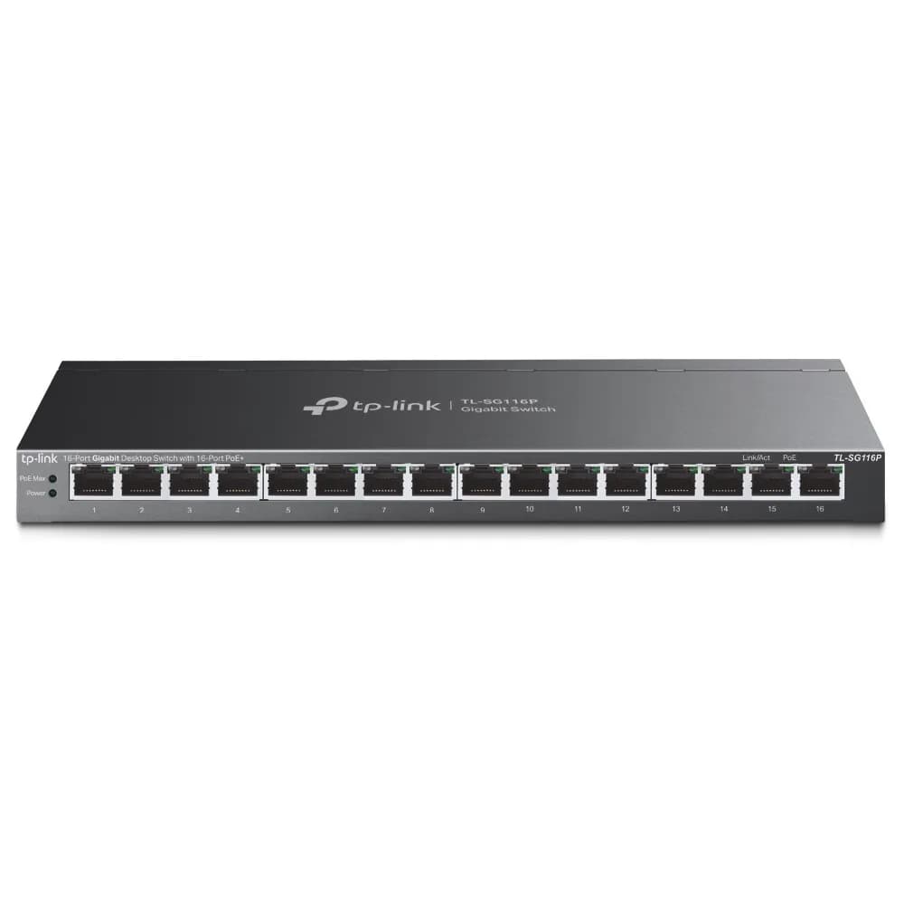 Switch Tp-link SG116P 16pt Gbit Poe+