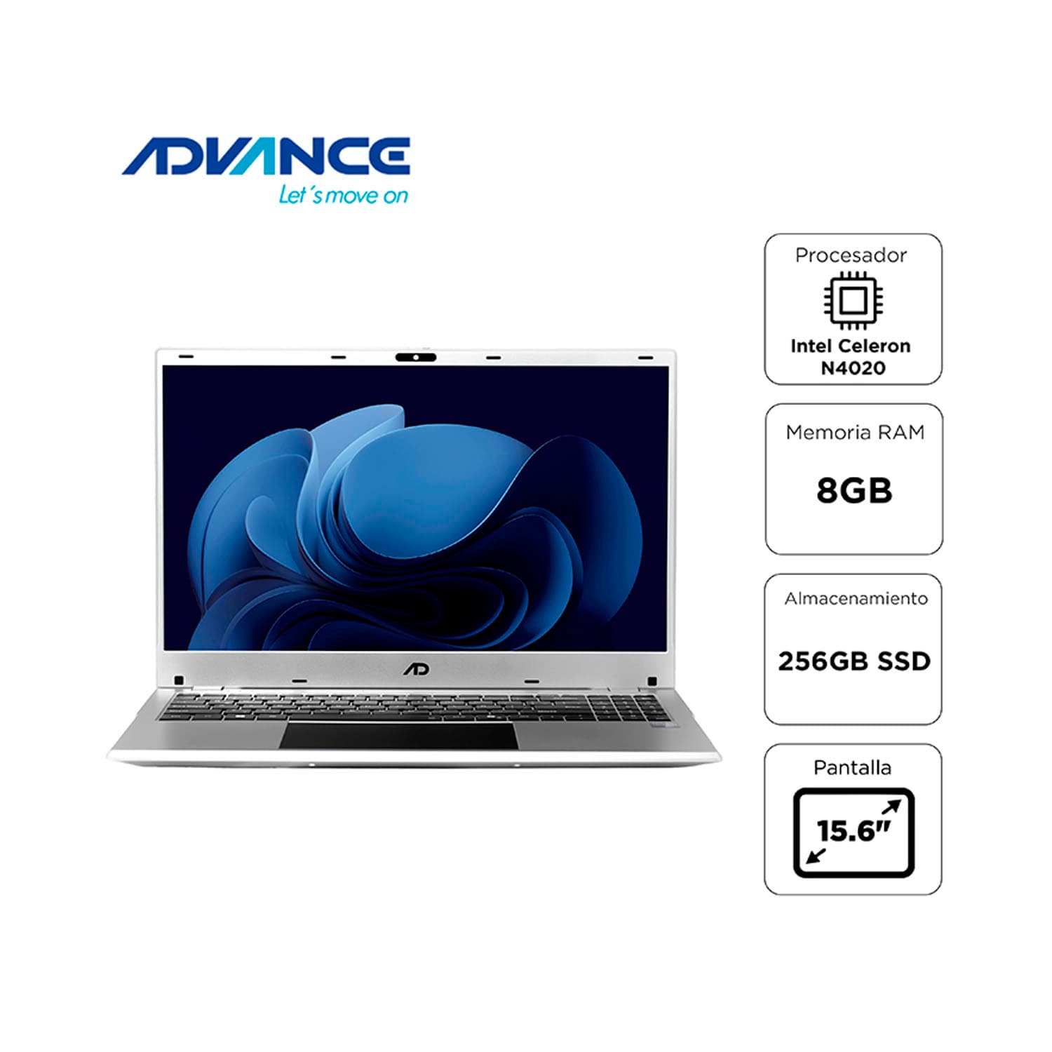 NOTEBOOK ADVANCE 15.6" CELERON N4020 1.10GHz 8GB RAM 256GB SSD