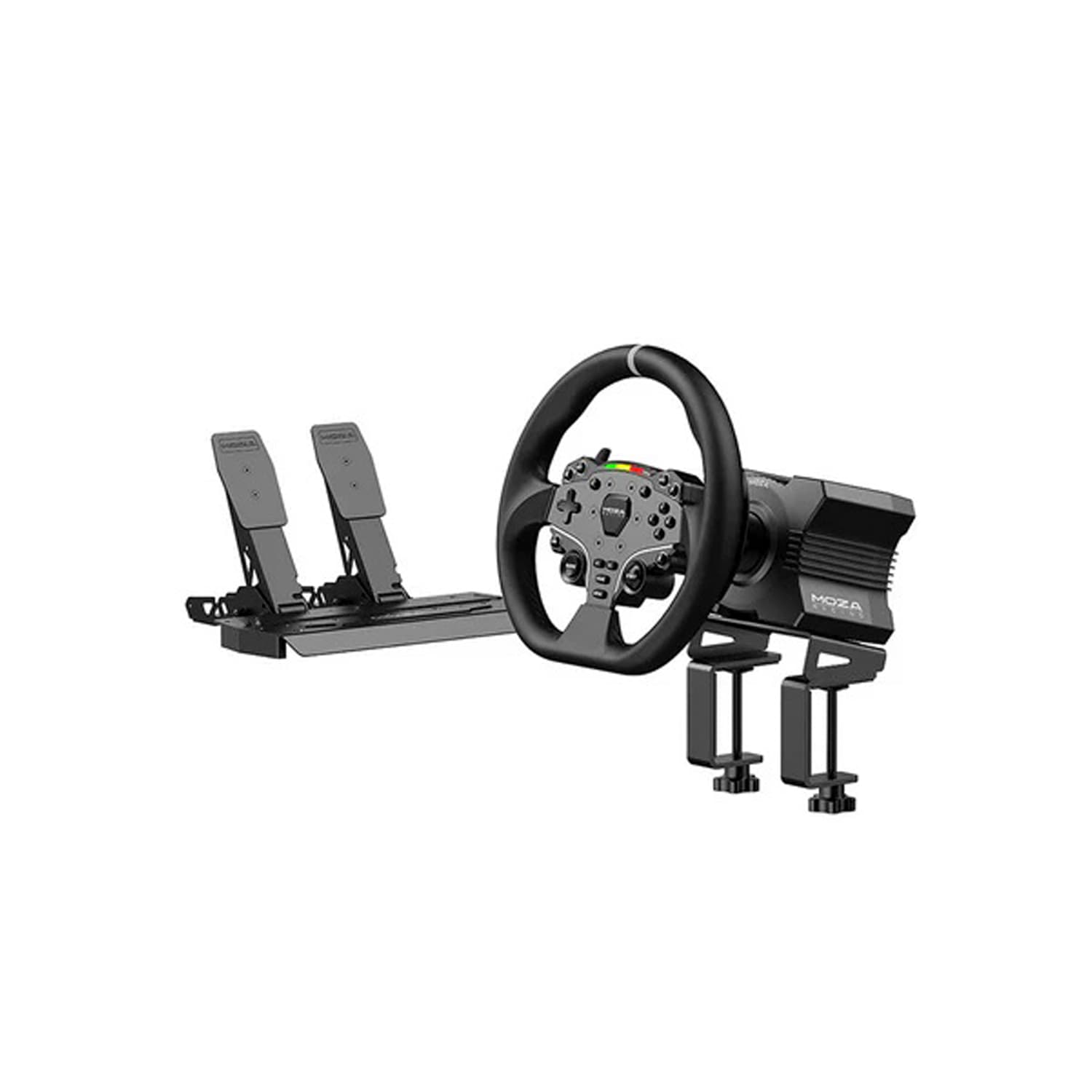 MOZA R5 BUNDLE COMBO VOLANTE Y PEDALERA PARA PC SIMULADOR DE CARRERAS RS20