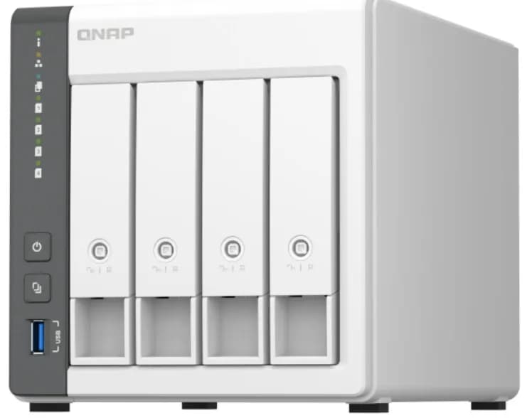 NAS QNAP TOWER 4-BAY Cortex-A55 4C 2.0GHz/4GB/1xGbE/1x 2.5GbE/1x USB3.2 Gen1 & 2x USB2.0/2Y