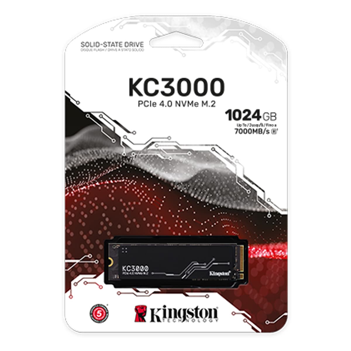 SSD NVME M.2 KINGSTON KC3000 1TB PCIe 4.0 ALTO RENDIMIENTO