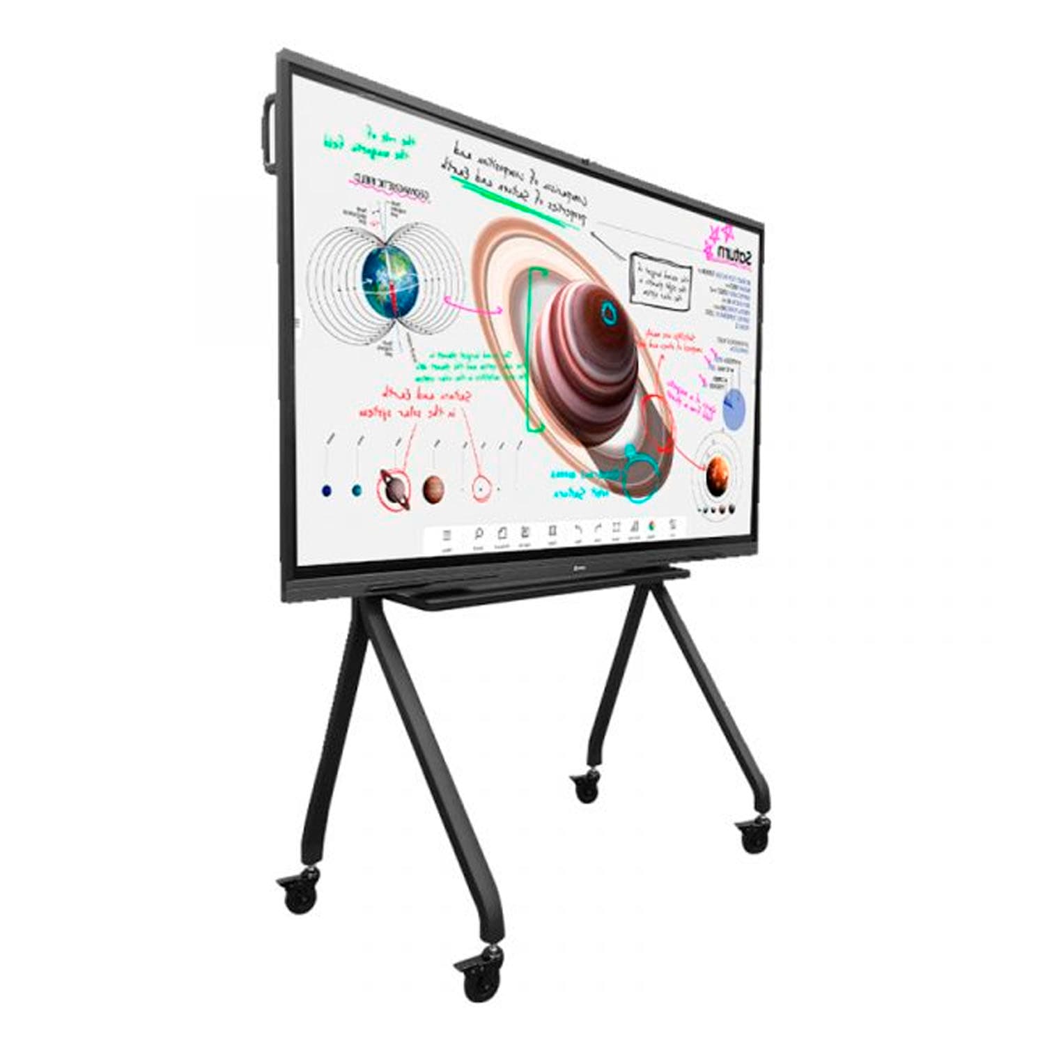 RACK PORTATIL TEROS PARA PANTALLA TACTIL INTERACTIVA 75" A 86"