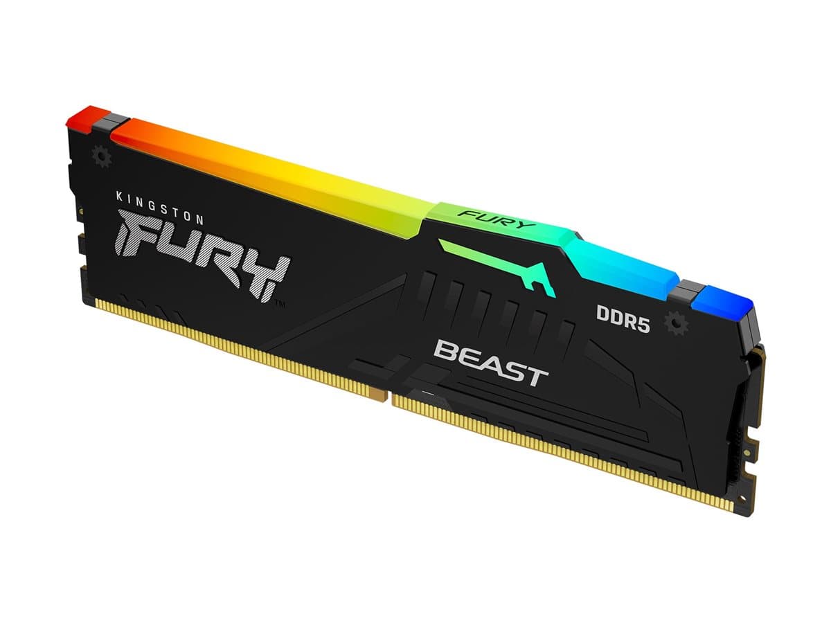 MEMORIA GAMING RAM KINGSTON FURY BEAST BLACK 8GB DDR5 5200MHZ