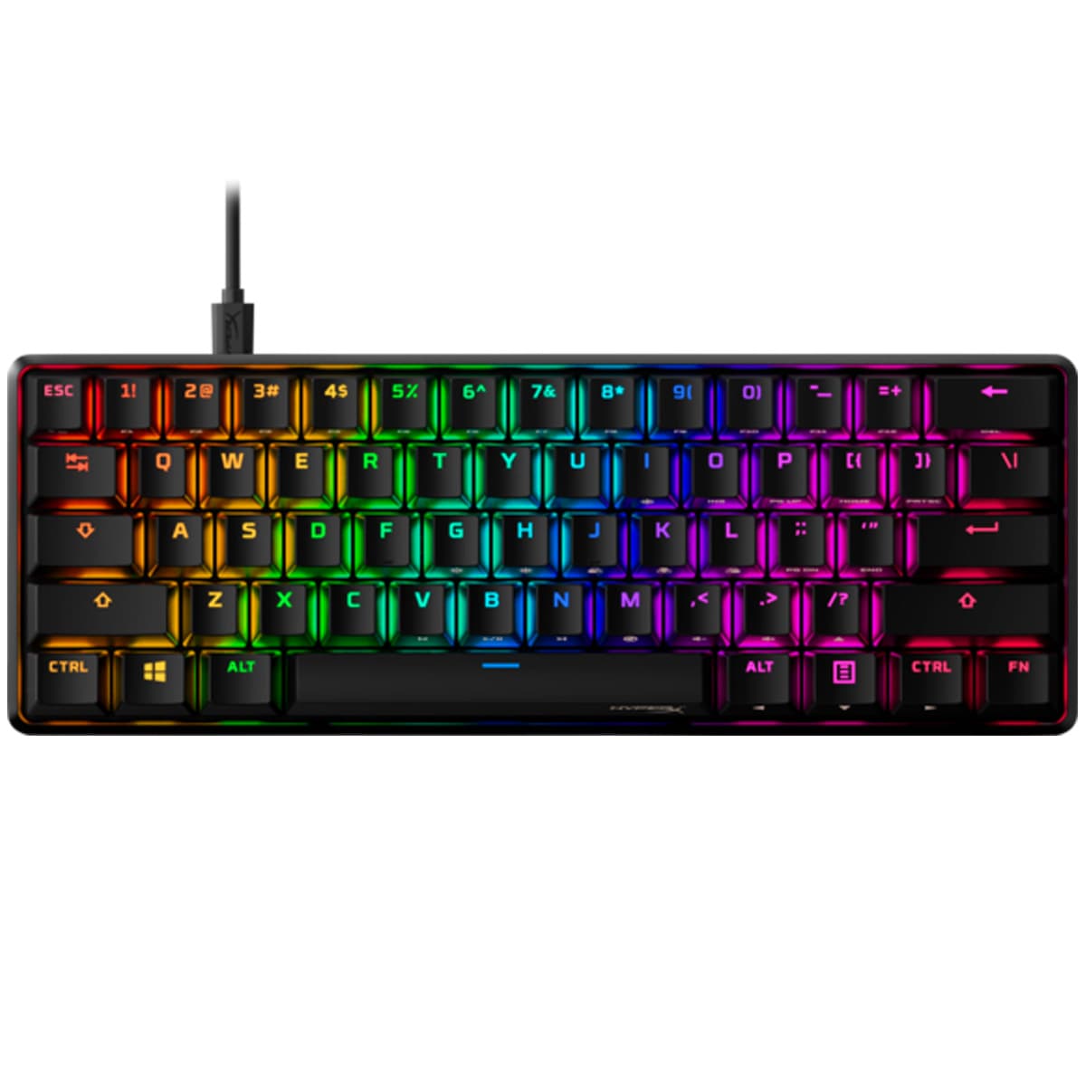 Teclado Gamer Hyperx Alloy Origins 60 Mecánico 4P5N4AA#ABA