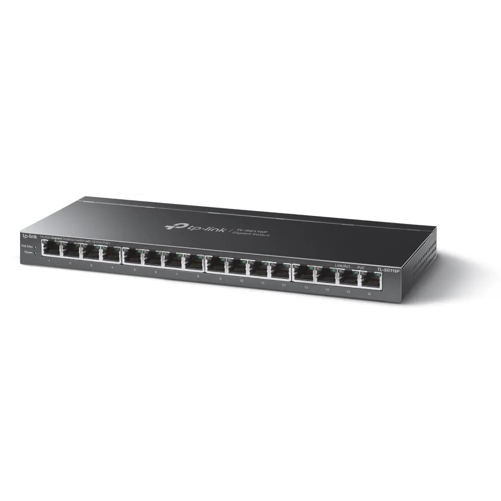 Switch Tp-link SG116P 16pt Gbit Poe+