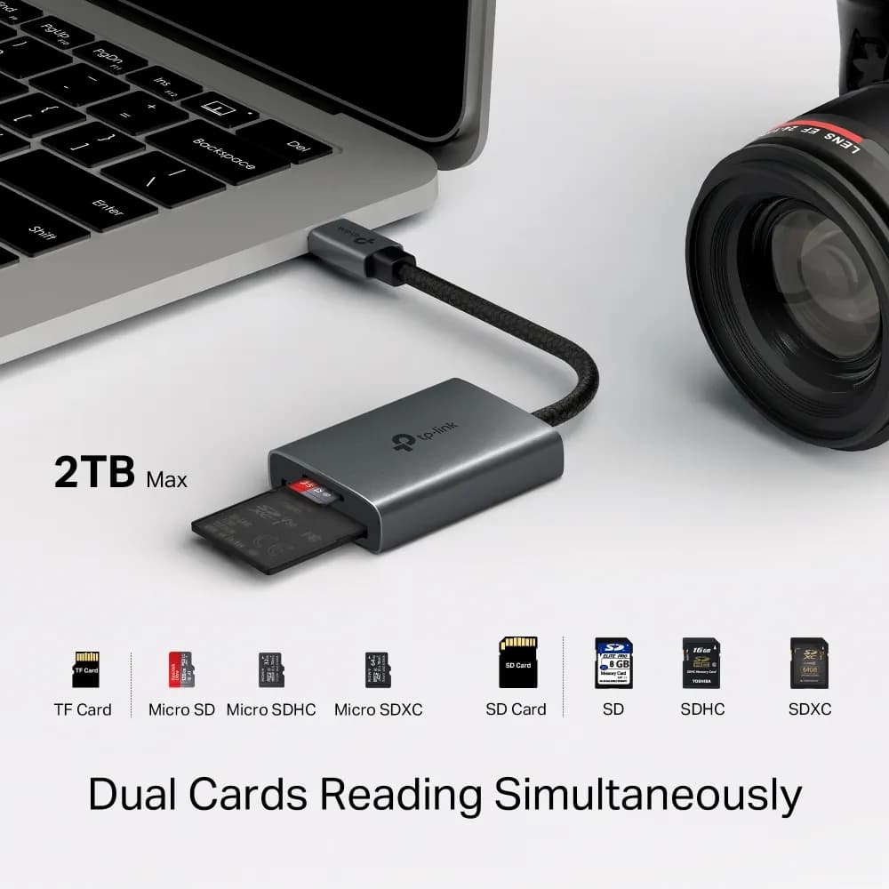 Adap USB-C Tp-link UA430C a SD y microSD