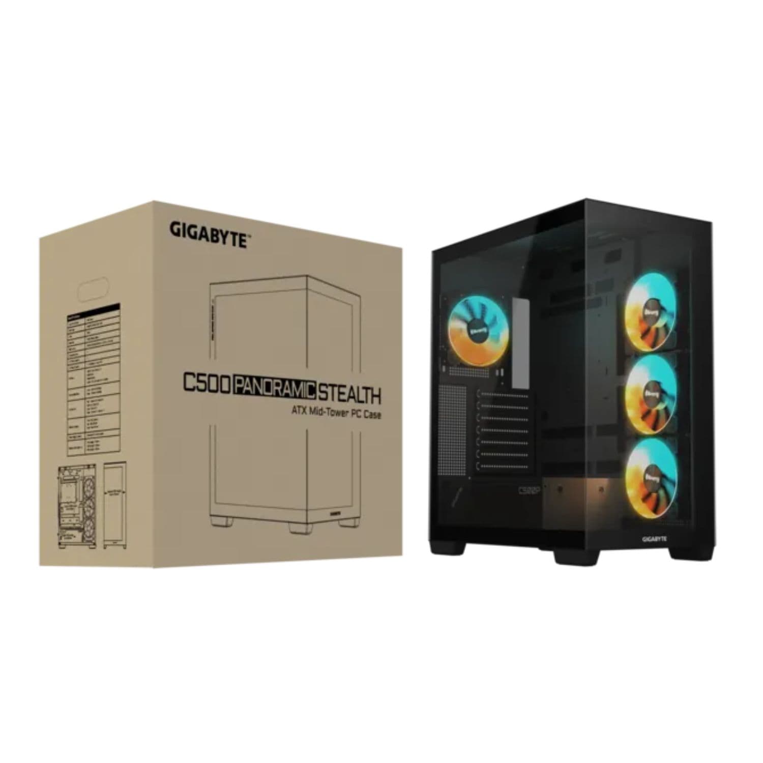 GABINETE GIGABYTE C500P STEALTH