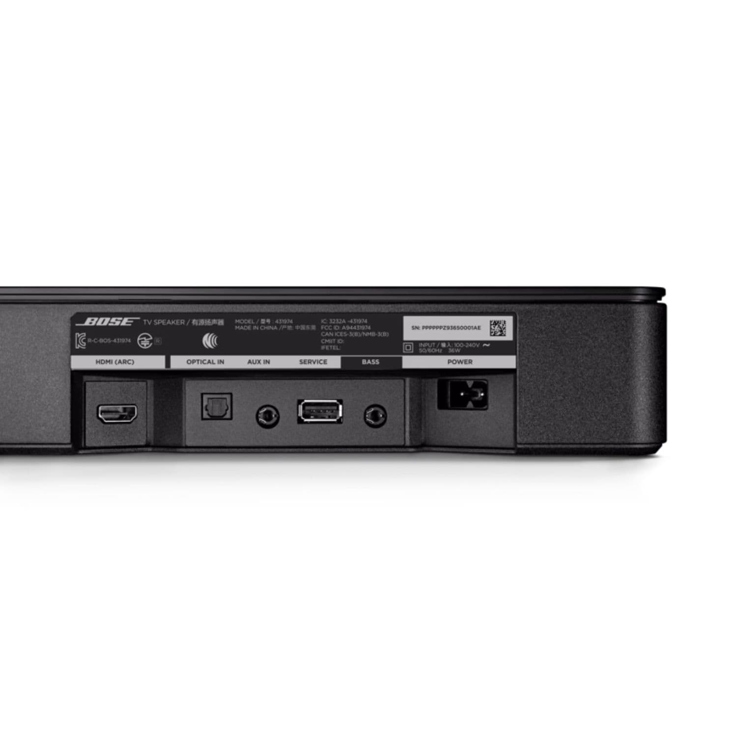 BARRA DE SONIDO BOSE SMART ULTRA SOUNDBAR BLACK DOLBY ATMOS